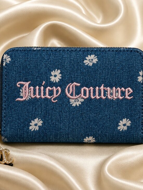 Juicy Couture Handbags - Juicy Couture Daisy for Juicy Denim Wallet Y2K